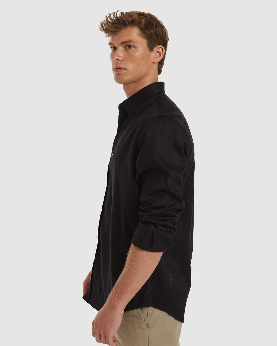 London-Casual Formal Black Non Iron Cotton Shirt