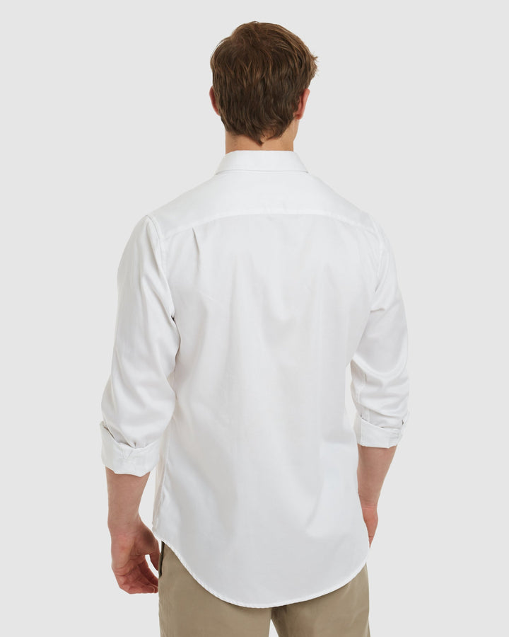 London-Slim Formal White Non Iron Cotton Shirt
