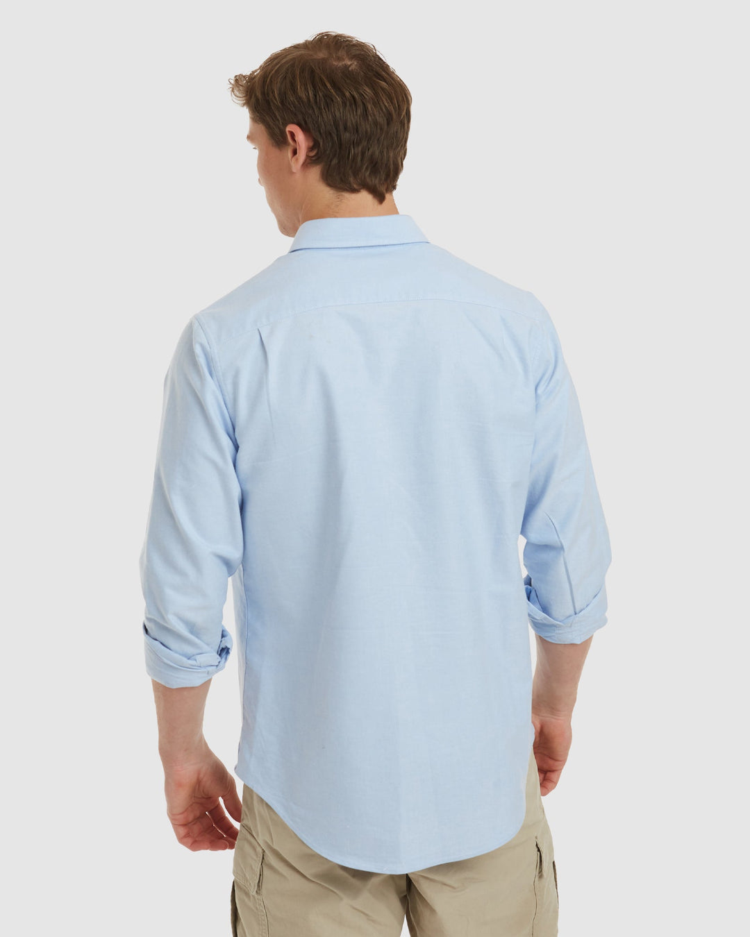 Oxford-Slim Blue Cotton Shirt