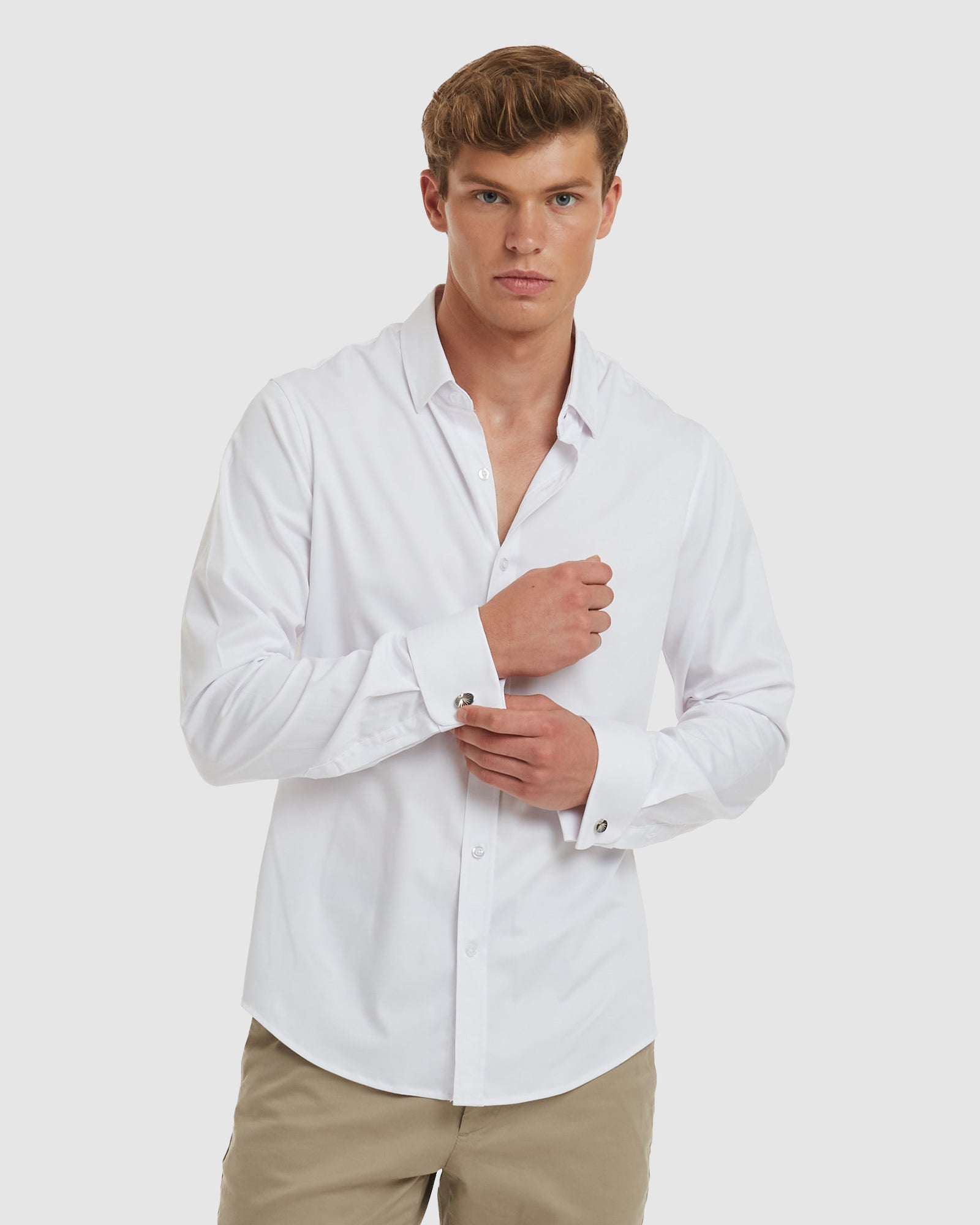 Paris-Slim Formal White Non Iron Cotton Shirt with French Cuffs camixa.com Paris-Slim Formal White Non Iron Cotton Shirt with French Cuffs camixa.com