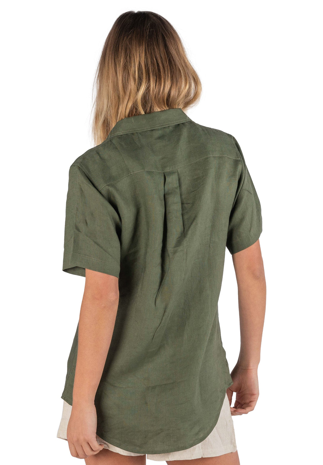 Revere Green SS Linen T-shirt