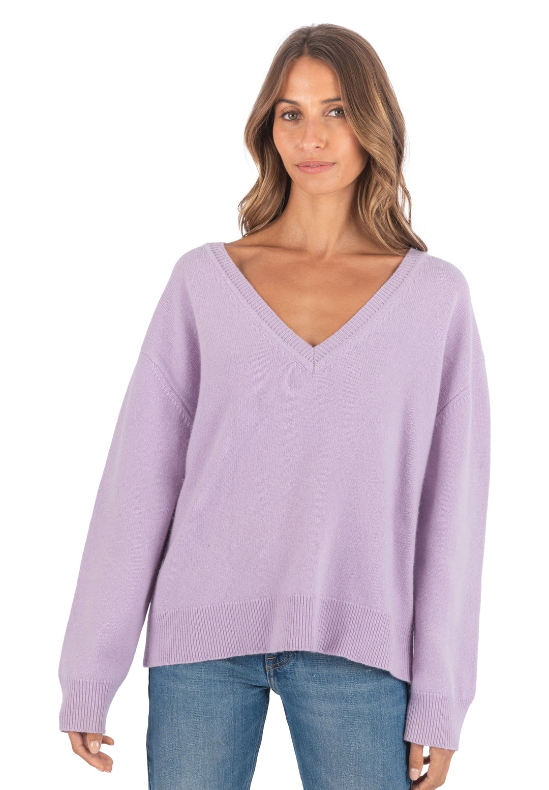 Valentina Lilac Oversized Merino Wool Sweater