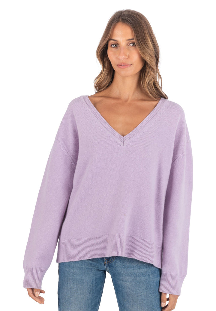 Valentina Lilac Oversized Merino Wool Sweater