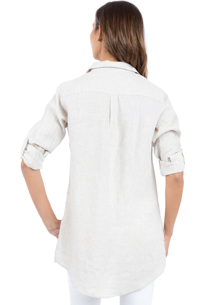 Gaia Sand Relaxed Linen Tunic
