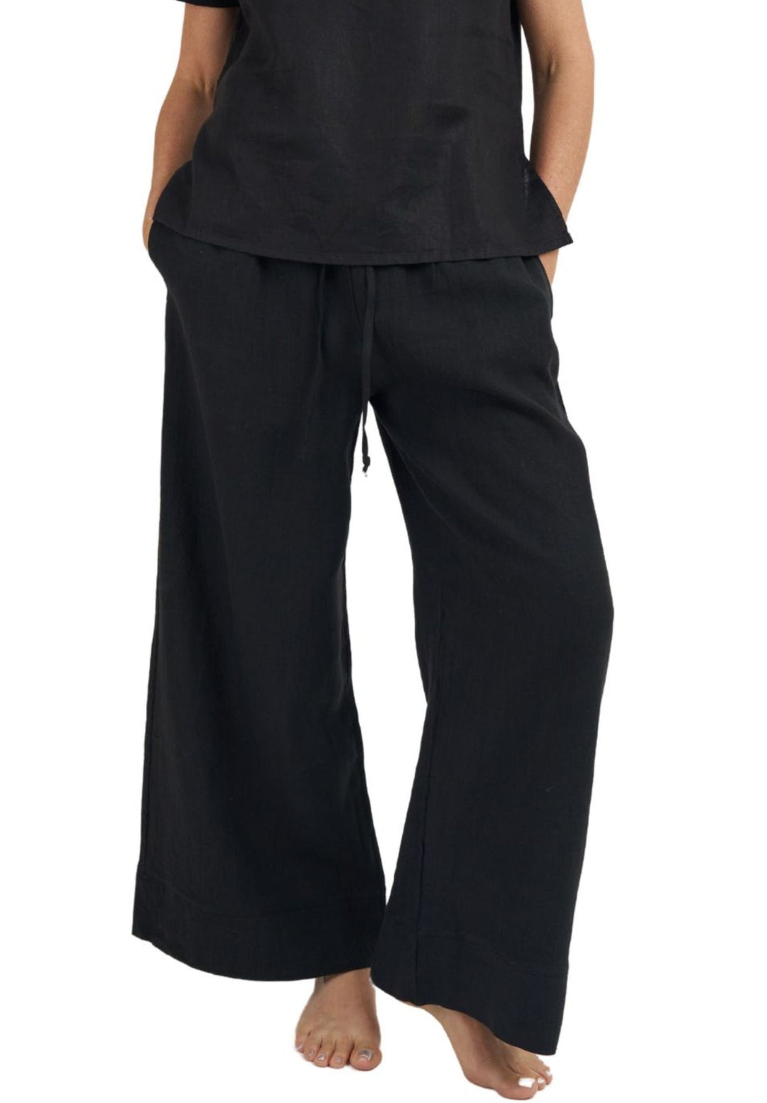 Palazzo Black Linen Pants camixa.com Palazzo Black Linen Pants camixa.com