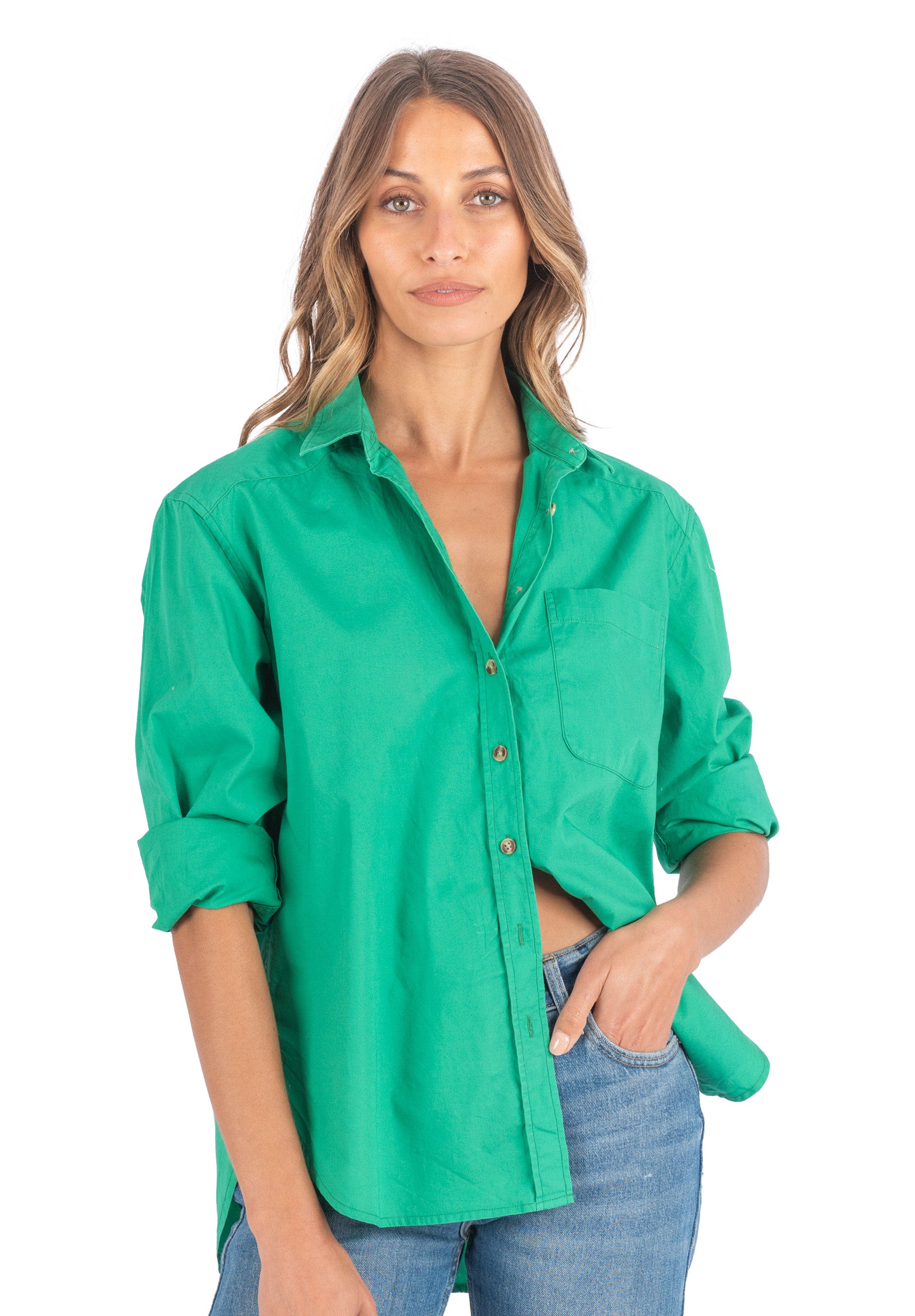 Oversized cotton shirt