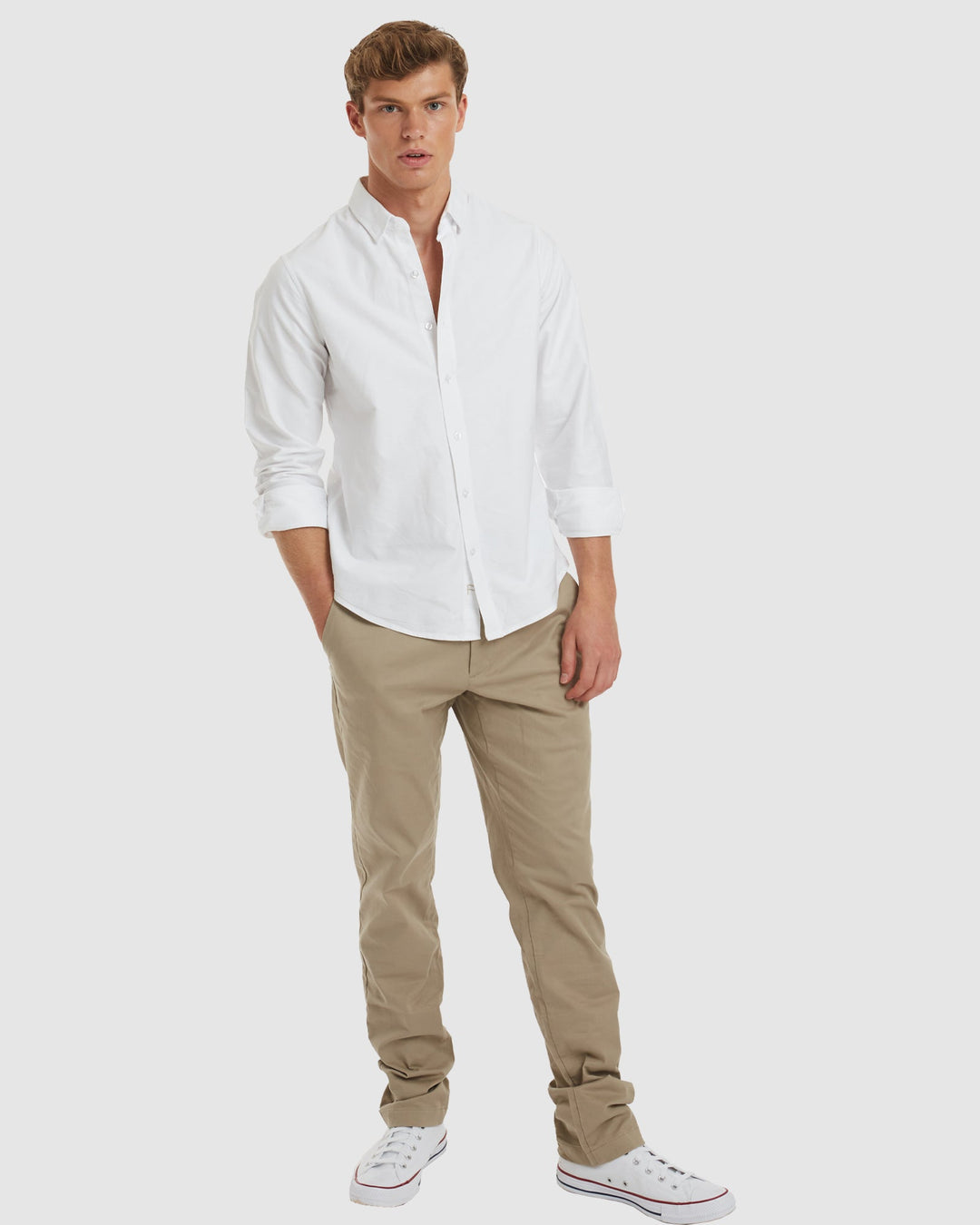 Oxford-Casual White Cotton Shirt – camixa.com Oxford-Casual White Cotton Shirt – camixa.com