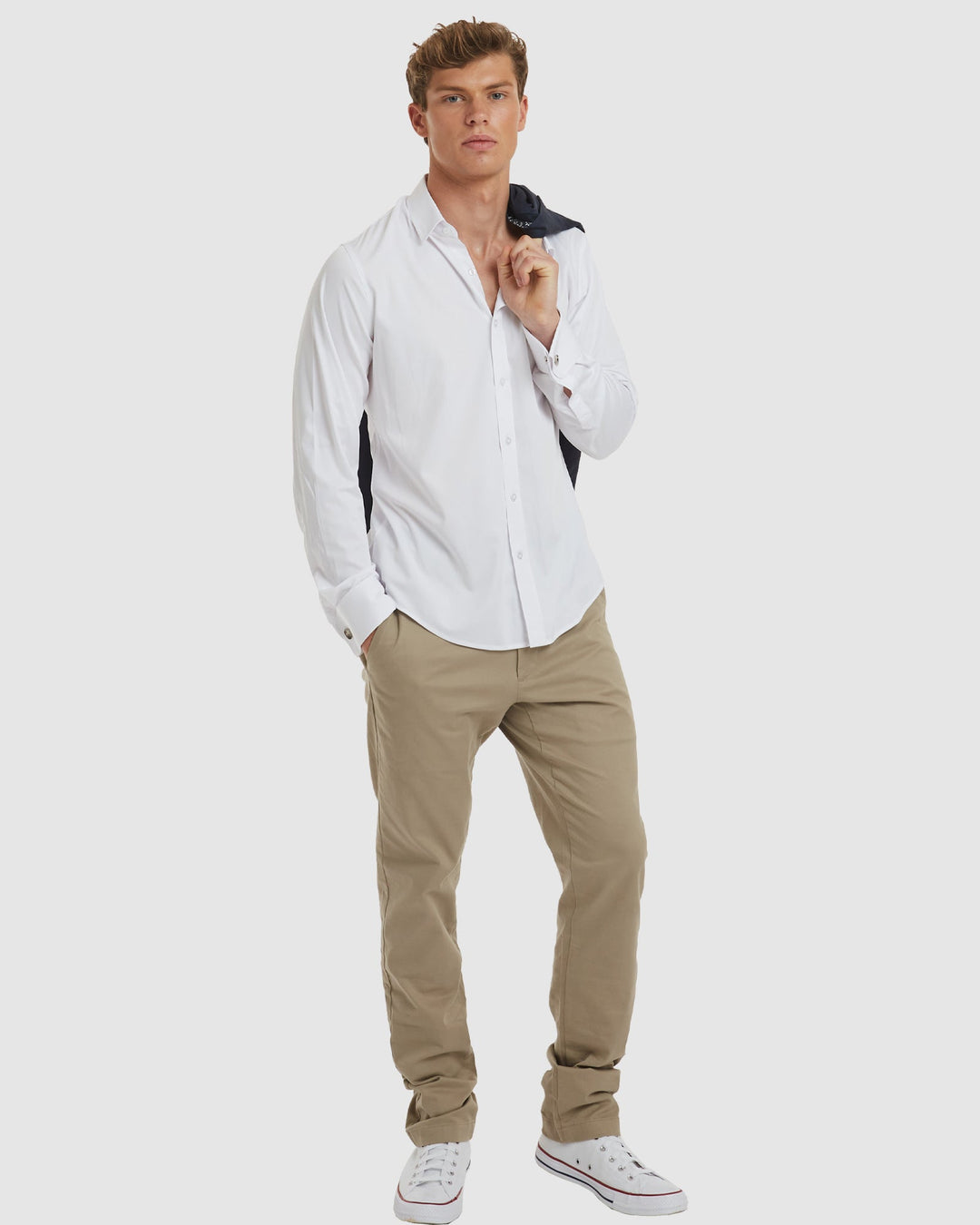Paris-Casual Formal White Non Iron Cotton Shirt with French Cuffs camixa.com Paris-Casual Formal White Non Iron Cotton Shirt with French Cuffs camixa.com
