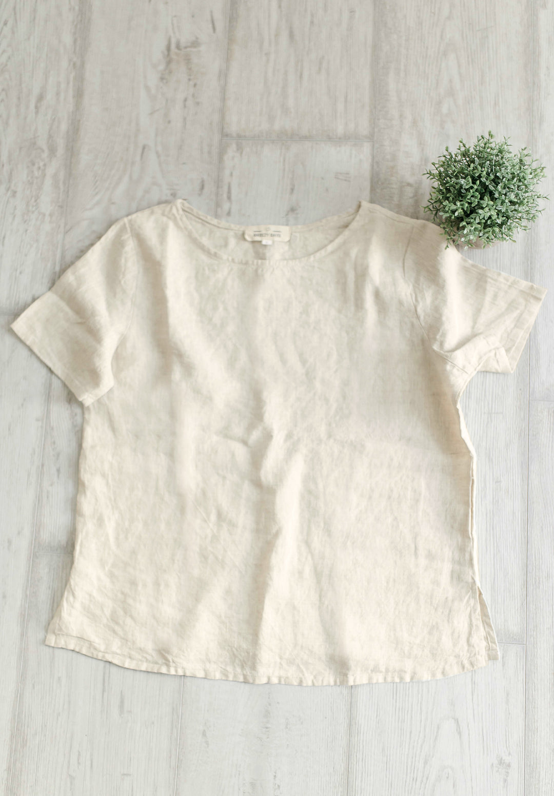 Teena-Linen Natural T-Shirt
