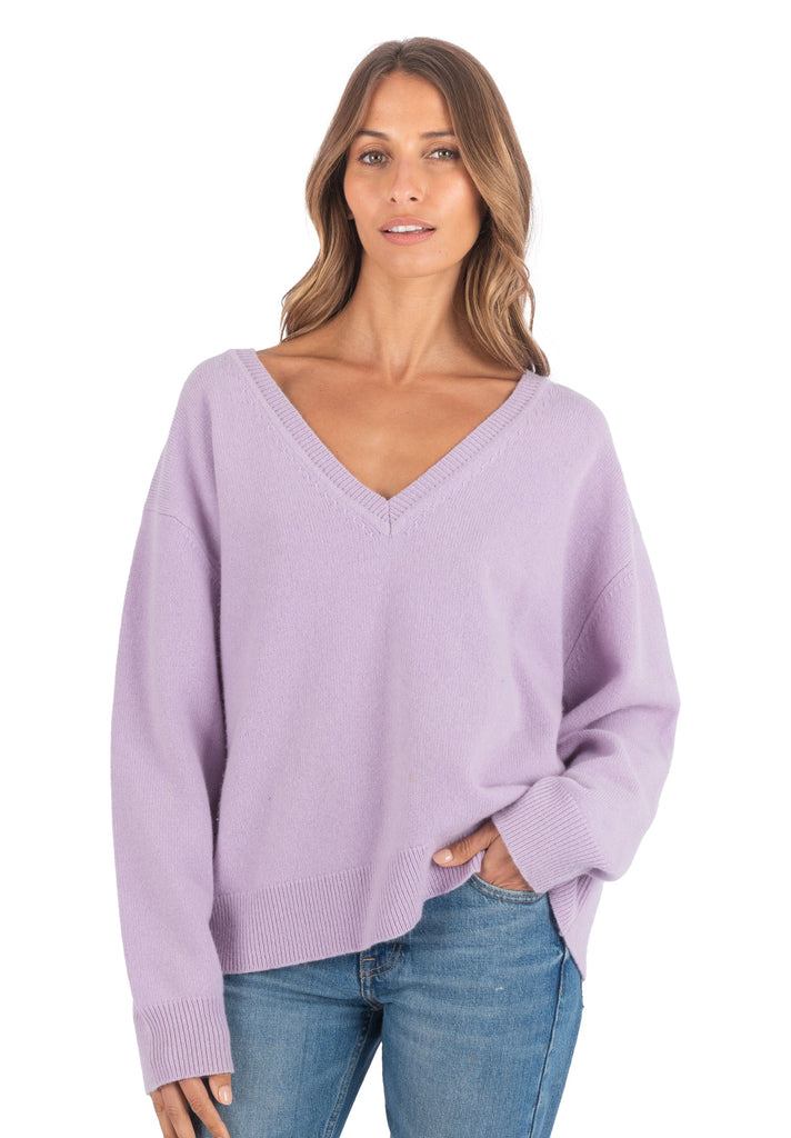 Valentina Lilac Oversized Merino Wool Sweater – camixa.com